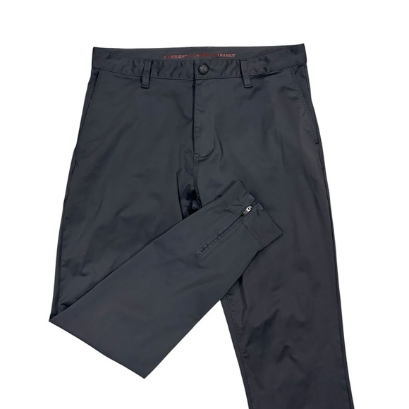 Rhone Mens Commuter Pants 31X30 Gray Stretch Performance Chino Golf - Picture 1 of 10